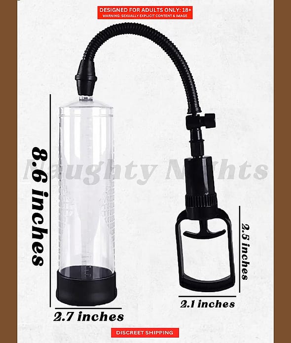 Manual Vacuum Penis Pump with Measurement Scale